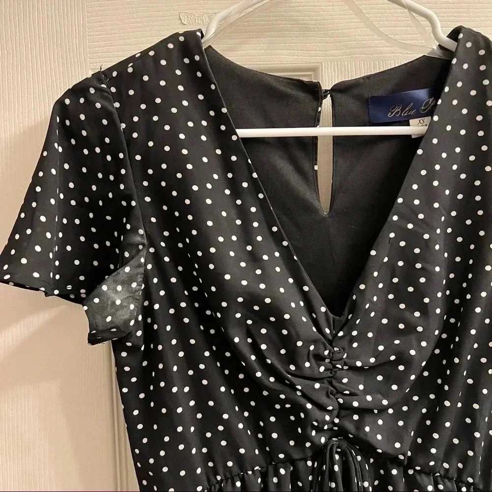 {Francesca’s} Black and white polka dot dress - Picture 2 of 6